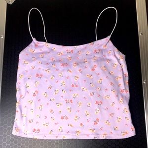 Purple softness with flowers